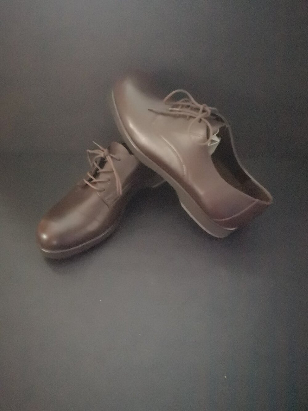 Rockport Ladies Size 8M Dark Brown Made in Brazil Tie Closure Oxfords